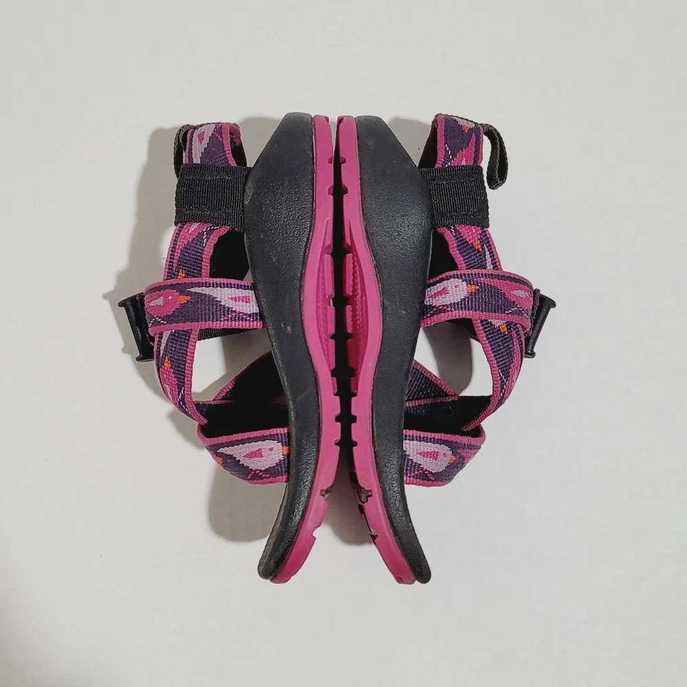 Chaco Z1 EcoTread Toddler Sandals 10 Purple Birds